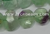 CNG5139 15.5 inches 15*18mm - 15*20mm faceted freeform fluorite beads