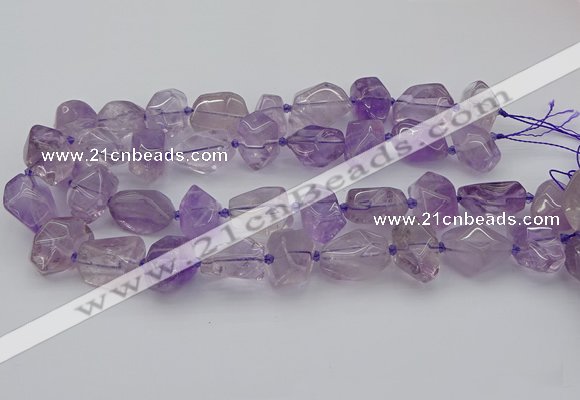 CNG5234 15.5 inches 13*18mm - 18*25mm faceted nuggets amethyst beads