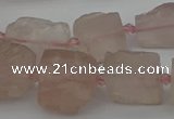 CNG5241 15.5 inches 8*12mm - 15*25mm nuggets rose quartz beads