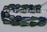 CNG5257 15.5 inches 20*25mm - 25*40mm faceted freeform chrysocolla beads