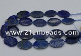 CNG5258 15.5 inches 20*30mm - 25*35mm faceted freeform lapis lzuli beads