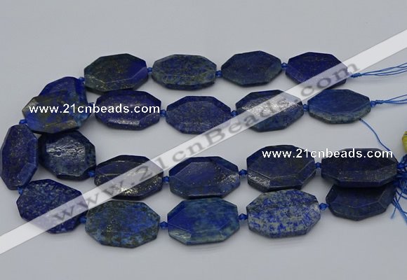 CNG5258 15.5 inches 20*30mm - 25*35mm faceted freeform lapis lzuli beads