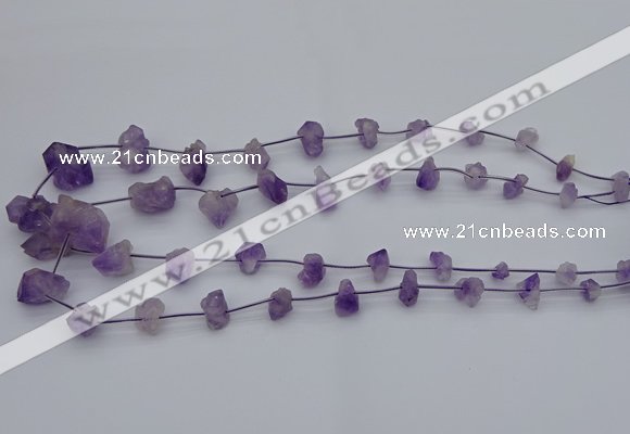 CNG5260 15.5 inches 5*8mm - 15*20mm nuggets amethyst beads