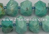 CNG5271 15.5 inches 10*14mm - 15*20mm faceted nuggets amazonite beads