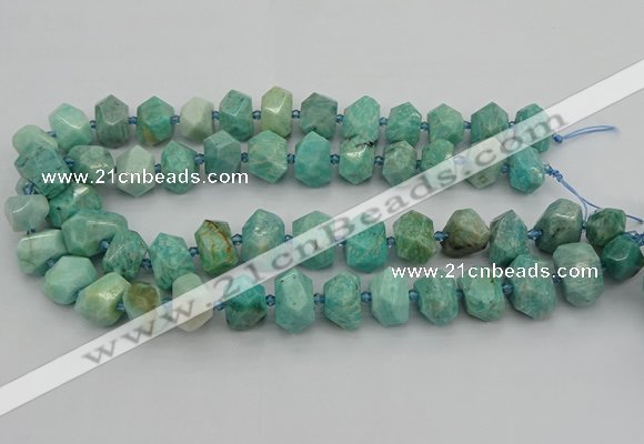 CNG5271 15.5 inches 10*14mm - 15*20mm faceted nuggets amazonite beads