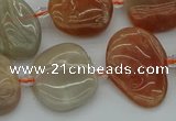 CNG5290 15.5 inches 13*18mm - 15*20mm freeform moonstone beads