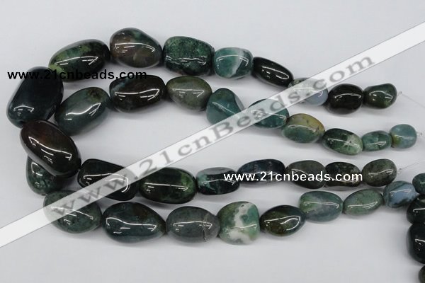 CNG53 15.5 inches 12*18mm - 24*30mm nuggets grass agate beads