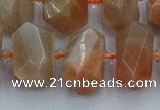 CNG5301 15.5 inches 12*16mm - 15*20mm faceted nuggets moonstone beads