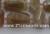 CNG5304 15.5 inches 12*16mm - 18*25mm faceted nuggets moonstone beads