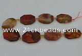 CNG5317 15.5 inches 25*35mm - 35*45mm freeform agate beads