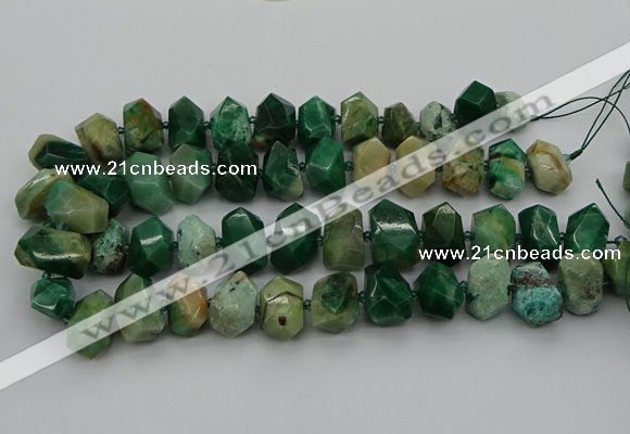 CNG5329 15.5 inches 12*16mm - 15*20mm faceted nuggets African jade beads