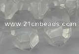 CNG5335 15.5 inches 13*18mm - 20*30mm faceted nuggets white crystal beads