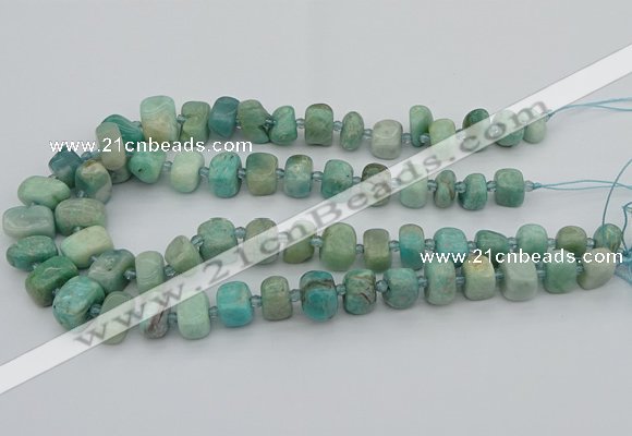 CNG5378 15.5 inches 8*12mm - 12*16mm nuggets amazonite beads