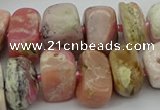 CNG5381 15.5 inches 10*14mm - 13*18mm nuggets pink opal beads