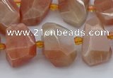 CNG5386 15.5 inches 12*16mm - 18*25mm faceted nuggets moonstone beads