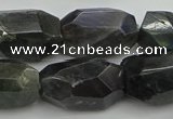 CNG5389 15.5 inches 12*16mm - 15*25mm faceted nuggets labradorite beads