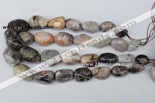 CNG54 15.5 inches 16*20mm - 25*35mm nuggets agate gemstone beads