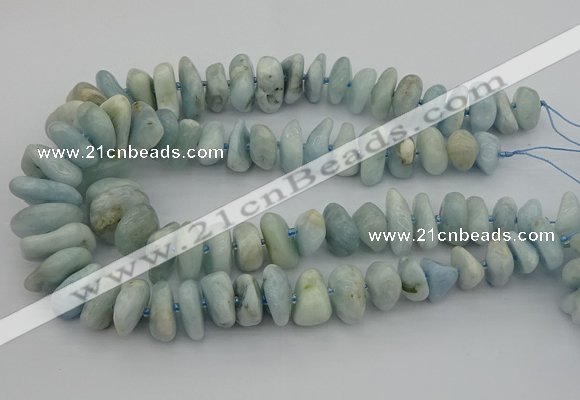 CNG5428 10*14mm - 20*25mm nuggets aquamarine beads wholesale