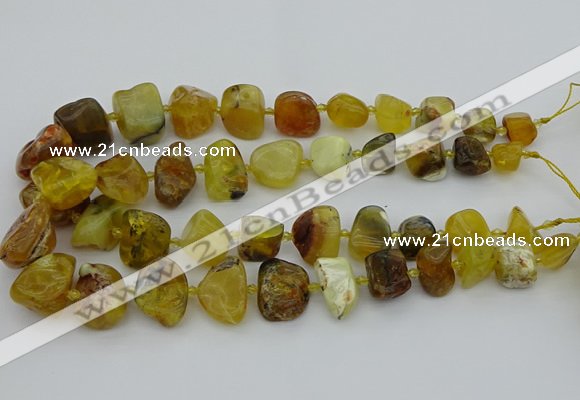 CNG5429 8*12mm - 16*20mm nuggets yellow opal beads wholesale