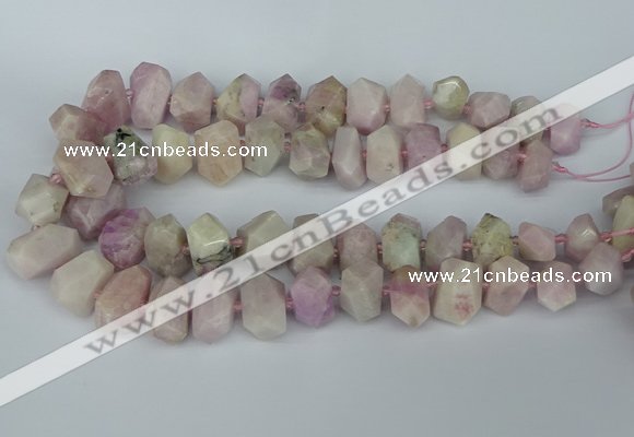 CNG5447 15.5 inches 12*16mm - 15*20mm faceted nuggets kunzite beads