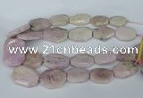 CNG5448 15.5 inches 20*30mm - 35*45mm faceted freeform kunzite beads