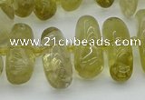 CNG5452 15.5 inches 10*14mm - 12*22mm nuggets lemon quartz beads