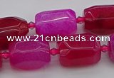 CNG5525 15.5 inches 12*16mm - 15*20mm faceted nuggets agate beads