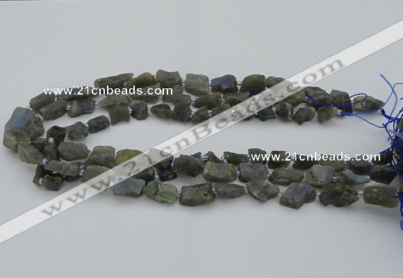 CNG5527 15.5 inches 6*8mm - 10*15mm nuggets labradorite beads