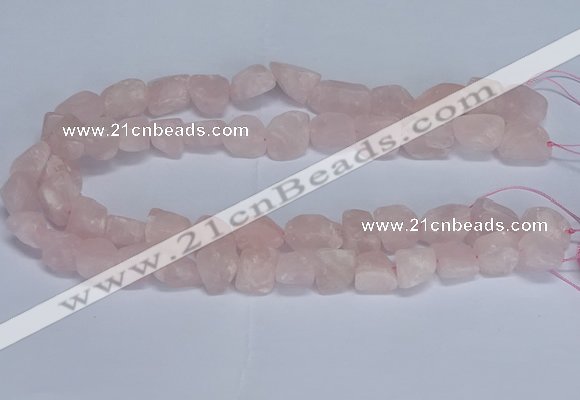 CNG5531 15.5 inches 10*14mm - 12*16mm nuggets rose quartz beads