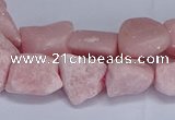 CNG5536 15.5 inches 10*14mm - 12*16mm nuggets Chinese pink opal beads