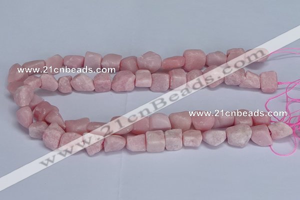 CNG5536 15.5 inches 10*14mm - 12*16mm nuggets Chinese pink opal beads