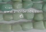 CNG554 15.5 inches 6*8mm nuggets amazonite gemstone beads