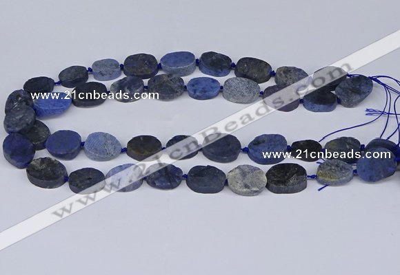 CNG5564 15.5 inches 12*16mm - 18*22mm freeform blue dumortierite beads