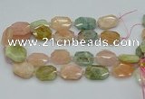 CNG5593 15.5 inches 20*25mm - 25*30mm faceted freeform morganite beads