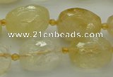 CNG5606 15.5 inches 12*16mm - 15*22mm faceted nuggets citrine beads