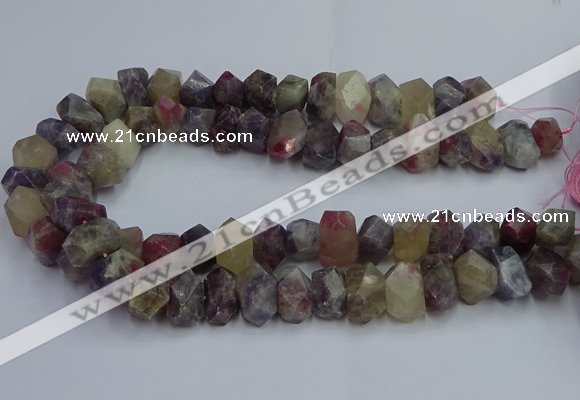 CNG5627 15.5 inches 10*14mm - 13*18mm faceted nuggets tourmaline beads