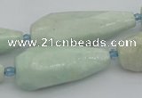 CNG5636 15.5 inches 15*35mm - 18*45mm faceted teardrop amazonite beads