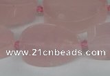 CNG5705 15.5 inches 22*30mm - 28*35mm freeform rose quartz beads