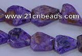 CNG5712 15.5 inches 12*16mm - 15*20mm faceted freeform charoite beads