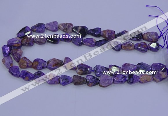 CNG5712 15.5 inches 12*16mm - 15*20mm faceted freeform charoite beads