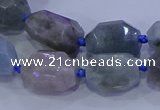 CNG5717 15.5 inches 12*16mm - 13*18mm faceted nuggets aquamarine beads