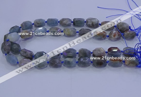 CNG5717 15.5 inches 12*16mm - 13*18mm faceted nuggets aquamarine beads