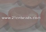 CNG572 15.5 inches 18*30mm nuggets rose quartz beads