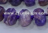 CNG5730 12*16mm - 13*18mm faceted nuggets charoite beads