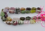 CNG5739 12*16mm - 15*25mm faceted nuggets mixed gemstone beads