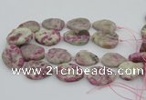 CNG5745 15.5 inches 25*35mm - 30*40mm freeform pink tourmaline beads