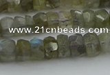 CNG5751 15.5 inches 5*7mm faceted nuggets labradorite beads