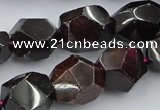 CNG5756 15.5 inches 13*18mm - 15*20mm faceted nuggets garnet beads