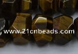 CNG5771 12*16mm - 13*18mm faceted nuggets yellow tiger eye beads