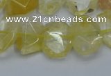 CNG5772 15.5 inches 12*16mm - 15*20mm faceted freeform citrine beads